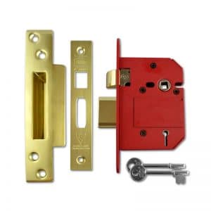 UNION J2200 Strongbolt BS 5 Lever Sashlock 75mm PL KD Boxed